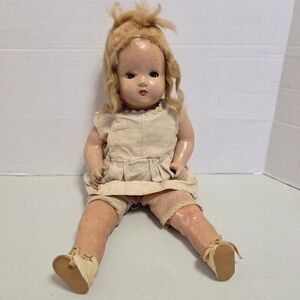 Vintage Horsman 17" Composition Sleep Eyed Doll
